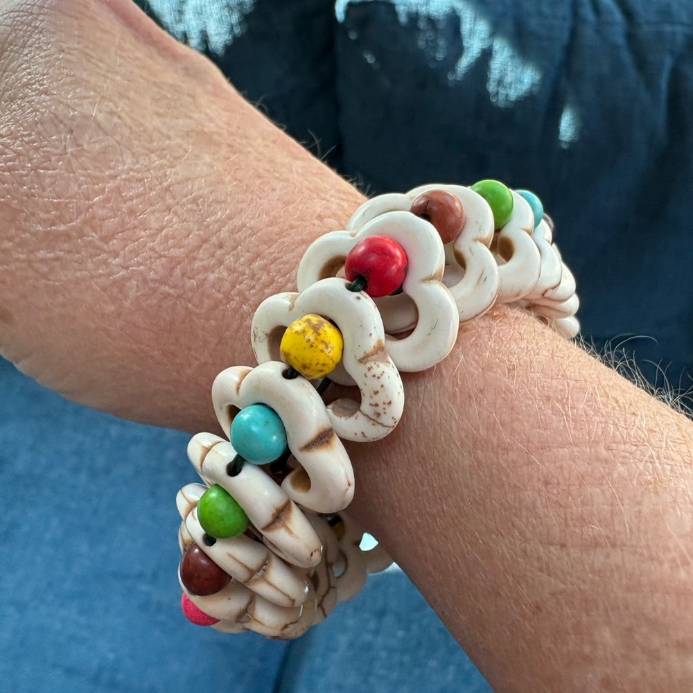 Multicolor Beaded Stretch Bracelet